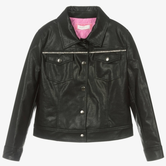 Never Worn ! MonnaLisa - Teens girls Faux leather jacket - Picture 3 of 5